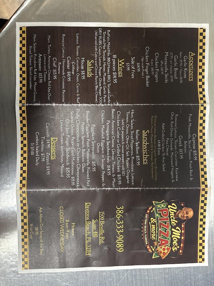 Uncle Moe's Pizza & More Menu image 2